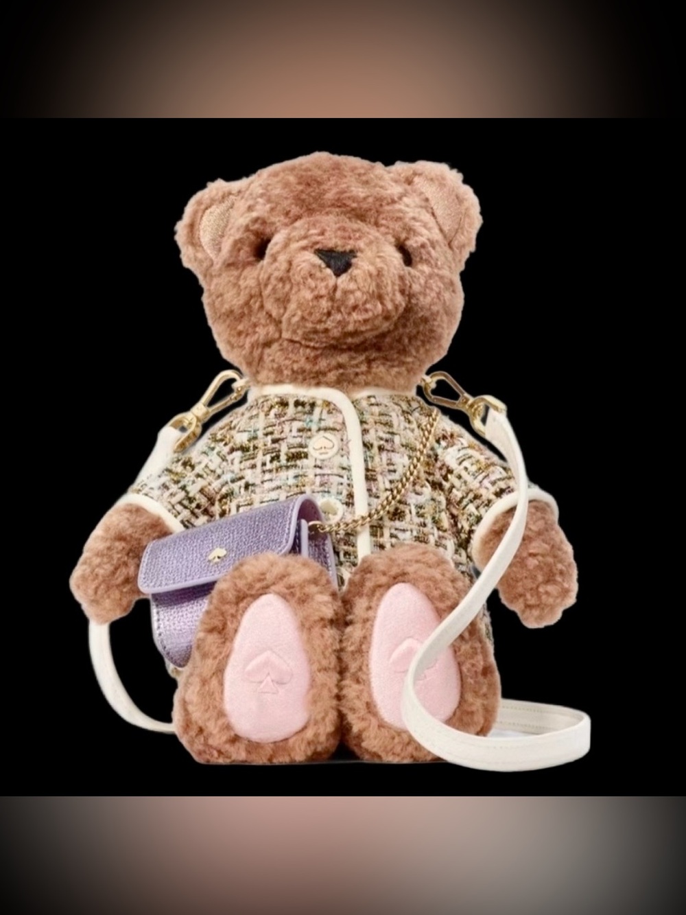 kate spade New York "Oh What Fun" 3D Katey Bear Crossbody Bag NWT